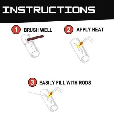 Quick Fix Welding Flux-Cored Rods,solution welding flux cored rods,solution welding rods,flux core welding rods,solution welding rods review