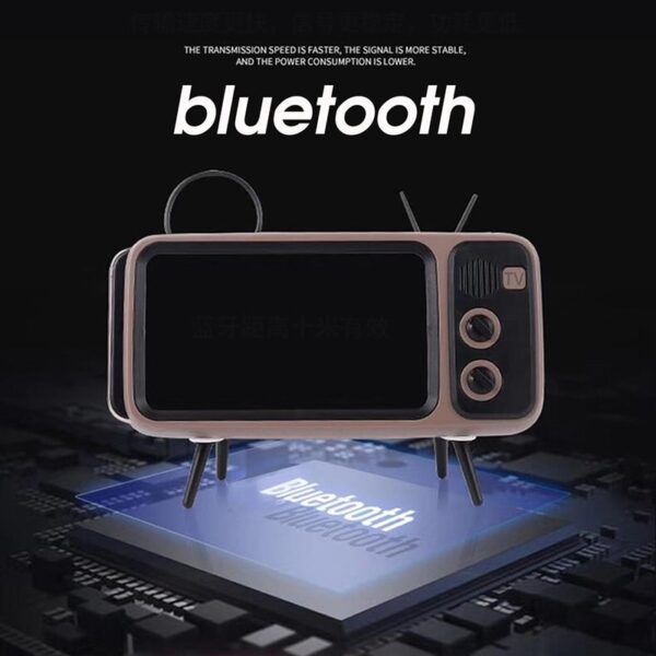 2-in-1 Retro TV Phone Holder & Speaker - Image 2