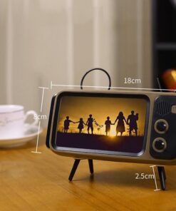 2-in-1 Retro TV Phone Holder & Speaker