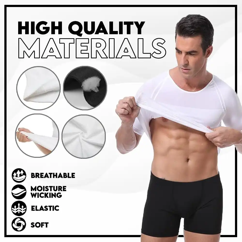 CoolX Men's Powerful Shaper T-Shirt,CoolX,Men's T-Shirt,Shaper T-Shirt,Men's Powerful Shaper T-Shirt