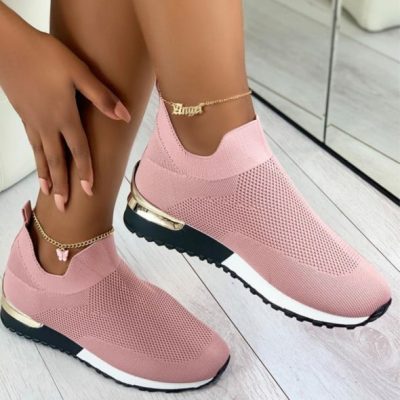 Elegant Elastic Slip-on Flat Shoes