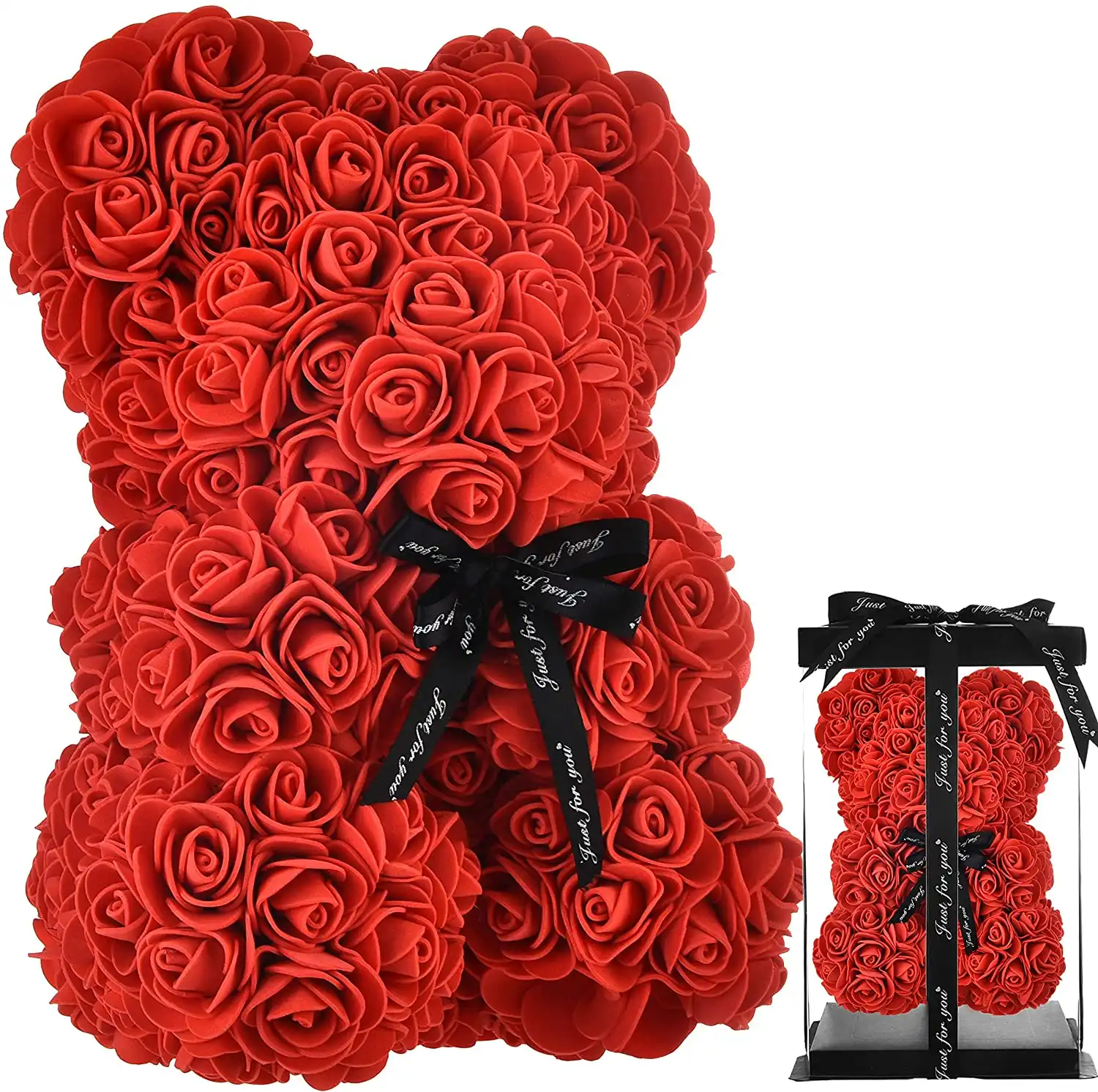 Luxury Rose Bear,rose bear near me,rose teddy bear,flower bear,bear roses