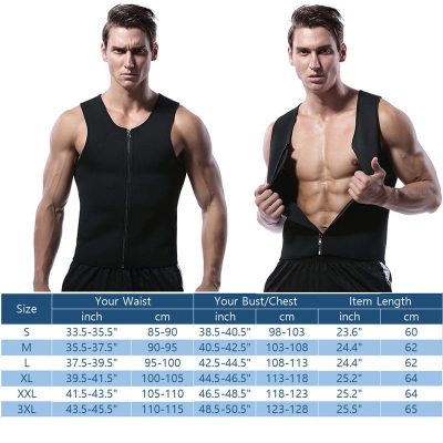 Men’s Zipper Neoprene Sauna Vest,sauna vest,Men’s Sauna Vest,Neoprene Sauna Vest,mens neoprene sauna vest