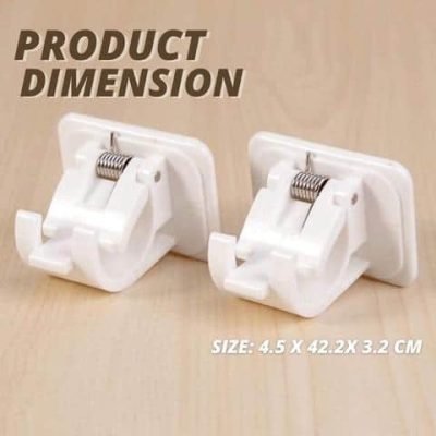 Nail-free Adjustable Rod Bracket Holders,nail free curtain rod brackets,curtain rod holders no nails,nail free curtain rods,no nail curtain rod brackets