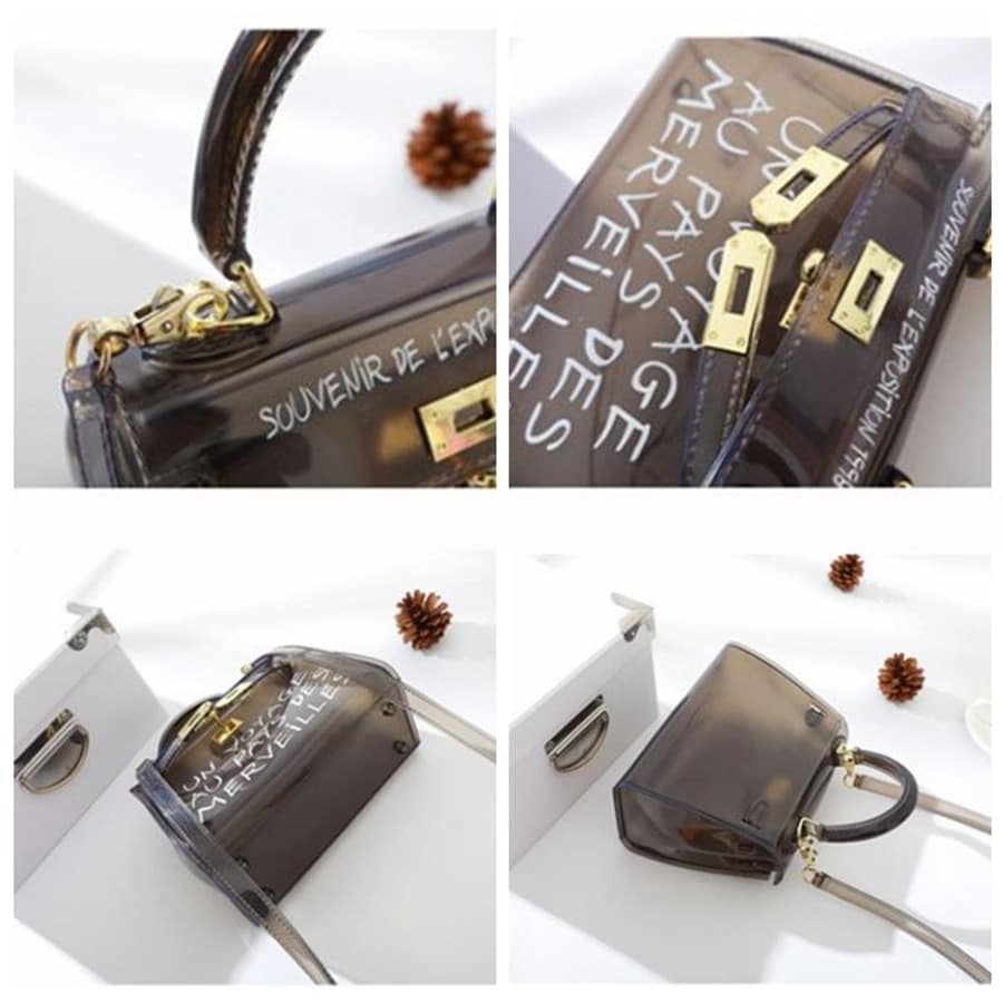 Women Jelly Purse Solid Color Handbags - Image 5