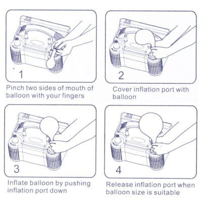 Double Hole Balloon Air Pump,Inflator Pump,Double Hole Air Pump,Balloon Air Pump