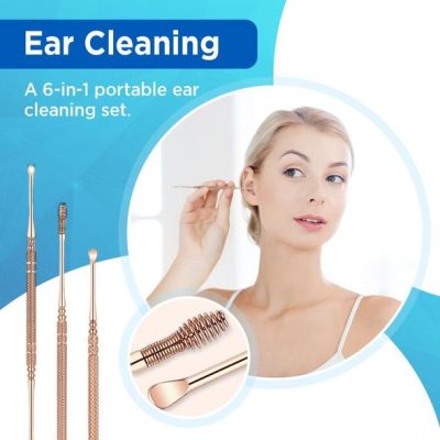 6 In 1 Portable Ear Cleaning Set,Ear Pick,Ear cleaners