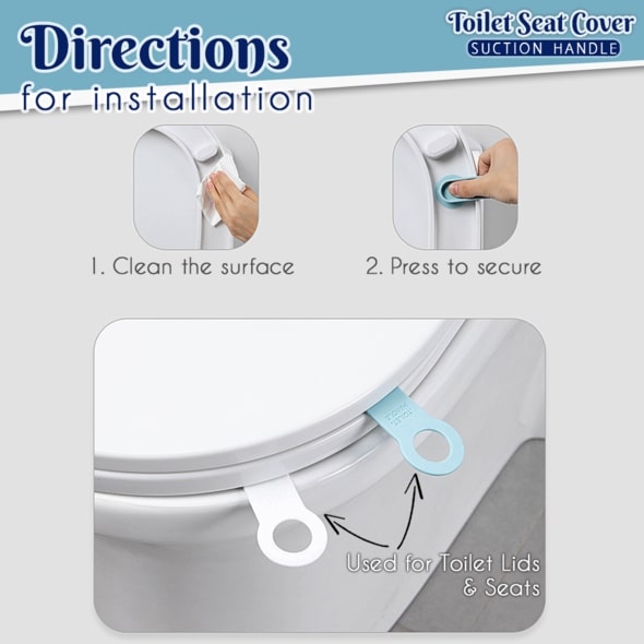 Toilet Seat Cover Suction Handle - Image 4