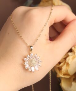 Sunflower Pendant Necklace
