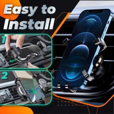 car phone holder,auto-clamp design,Auto-Clamp Car Phone Holder