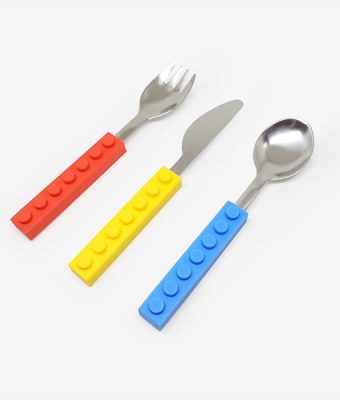 Brick Shape Stackable Cutlery Set,cutlery set,Lego,splendid creation,Lego handle