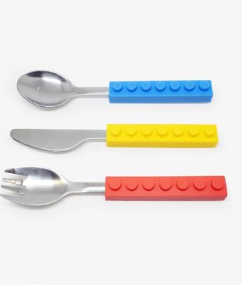 Brick Shape Stackable Cutlery Set,cutlery set,Lego,splendid creation,Lego handle