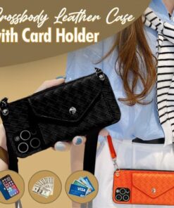 Crossbody Leather Case with Card Holder