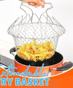 Extendable Stainless Steel Fry Basket