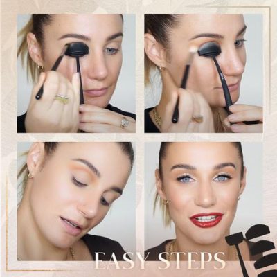 Eye Shadow Applicator,GlamUp Easy Crease Line Kit