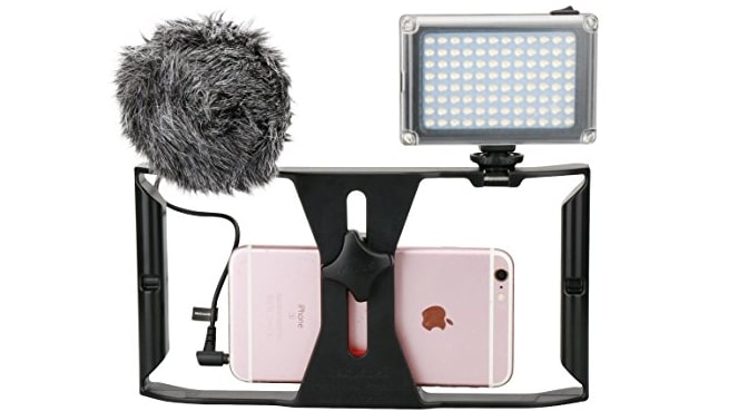 Vlogger Box with LED light and Microphone,Vlogger Box,cell phone camera,Vlogger,Microphone