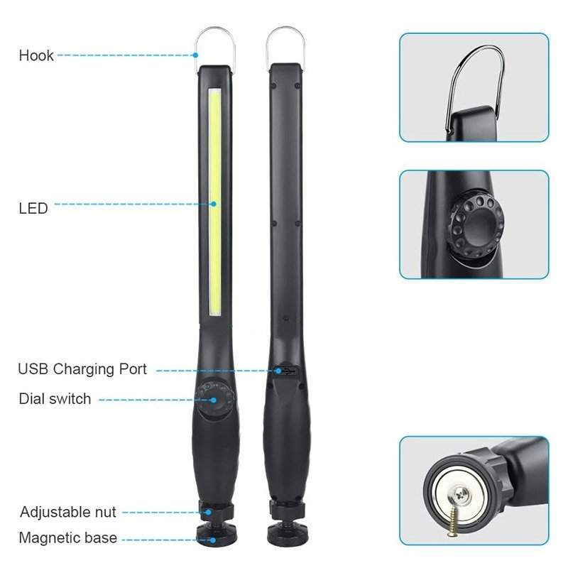 USB Rechargeable Multi Purpose Working Lamp - Image 4