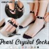 Pearl Crystal Summer Socks