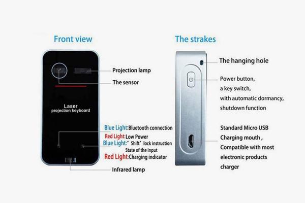 Portable Wireless Laser Keyboard,Portable Laser Wireless Keyboard,Wireless Laser Keyboard,Laser Keyboard,Red Laser