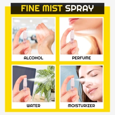 DUAL PURPOSE PEN + SPRAYER,FINE MIST SPRAY,Light and compact pen,NO-SMUDGE UNIFORM INK PEN,Refillable Sprayer Pen