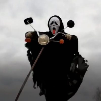Scarecrow Decoration,DIY Ghostface Scarecrow,wonderful scarecrow,scarecrow,Screaming Scarecrow For Garden