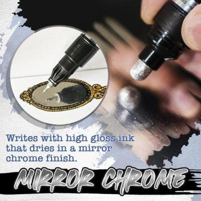metallic pens,silver sharpie,silver metallic sharpie,Silver Marker Pen,Liquid Mirror Chrome Marker