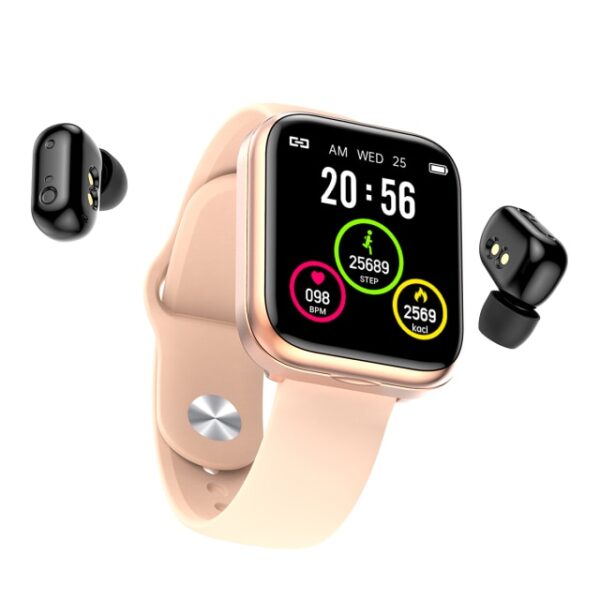 2 in 1 Smart Watch with Wireless Bluetooth Earbuds - Image 8