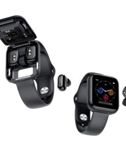 2 in 1 Smart Watch with Wireless Bluetooth Earbuds