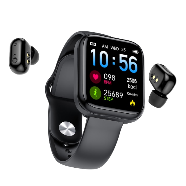 2 in 1 Smart Watch with Wireless Bluetooth Earbuds - Image 7
