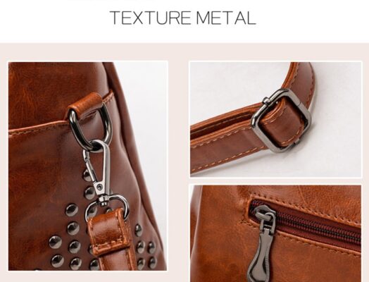 Messenger Bag,Leather Fashion,Ladies Soft Leather Fashion All-match Messenger Bag