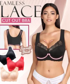 Seamless Lace Cut Out Bra