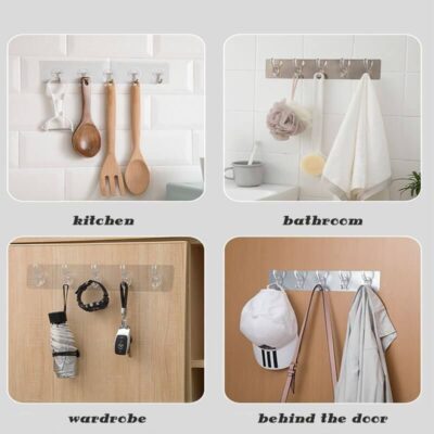 Adhesive Hanger,Self-Adhesive Hanger Set,Hanger Set,Double Hook,Double Hook Self-Adhesive Hanger Set