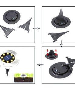 LED Disk Light,Solar Powered LED Disk Light,Disk Light,Waterproof Solar,LED Disk