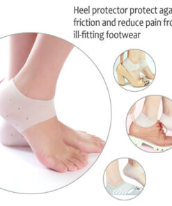 Protective Silicone Gel Heel and Ankle Sleeve for Plantar Fascistis (Pair)