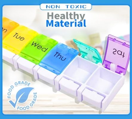 Rainbow Weekly Pill Organizer,Weekly Pill Organizer,Pill Organizer,Rainbow Weekly Pill,Weekly Pill