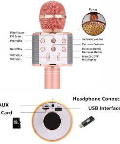 Wireless Bluetooth Karaoke Handheld Microphone,Handheld Microphone,Bluetooth Karaoke,Wireless Bluetooth Karaoke,Wireless Bluetooth