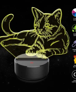 Cat Night Light Lamp,Night Light Lamp,Light Lamp,3D Night Lamp,Cat Night Light