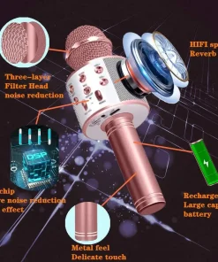 Wireless Bluetooth Karaoke Handheld Microphone,Handheld Microphone,Bluetooth Karaoke,Wireless Bluetooth Karaoke,Wireless Bluetooth