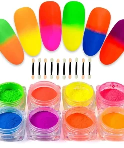 Nail Glitter Powder,Fluorescent Nail Polish,Nail Glitter,Glitter Powder,Nail Polish,Fluorescent Nail