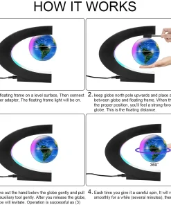 Magnetic Levitation Floating Globe,World Map Decor,World Map,Floating Globe,Magnetic Levitation