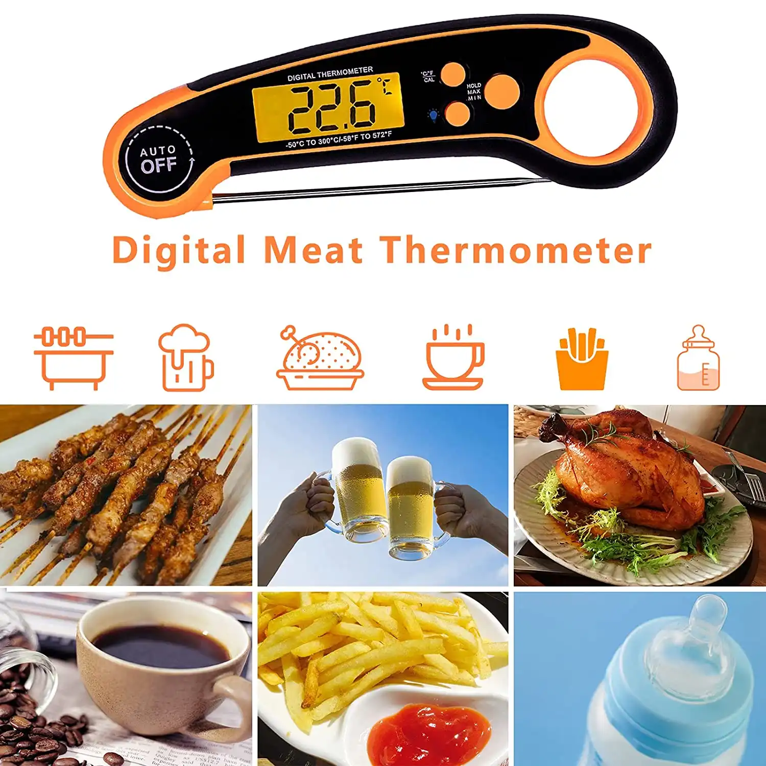 Digital BBQ Thermometer,BBQ Thermometer,Digital BBQ,Digital Barbecue Thermometer,Barbecue Thermometer