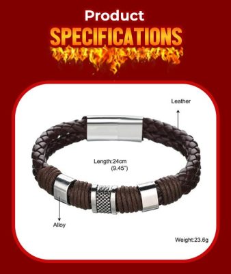 Magnetic Man Charm Masculinity Leather Bracelet,Leather Bracelet,Magnetic Man Charm Masculinity,Masculinity Leather Bracelet,Magnetic Man Charm