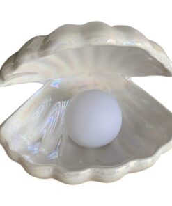 Pearl Night Light,Ceramic Shell Lamp,Night Light,Pearl Night,Lamp Pearl