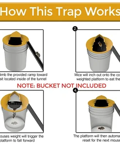 Bucket Mouse Trap,Mouse Trap,Flip N Slide,N Slide,Flip N
