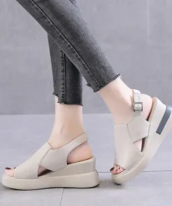 Comfortable Leather Sandals,Leather Sandals,Women Summer