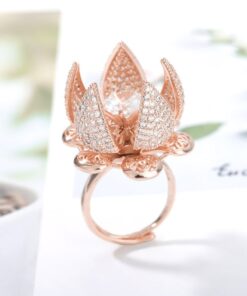 Flower Cocktail Ring,Cocktail Ring,Flower Cocktail,Blooming Flower
