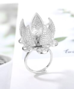 Flower Cocktail Ring,Cocktail Ring,Flower Cocktail,Blooming Flower