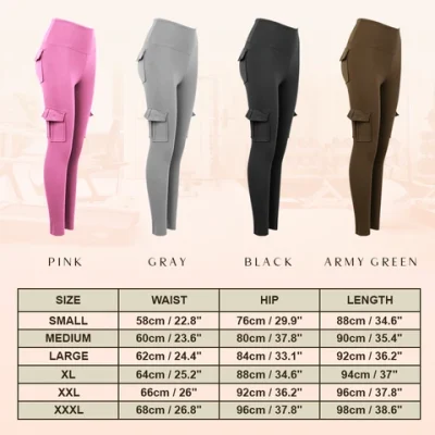 Multi Pockets Stretchy Yoga Pants,Stretchy Yoga Pants,Yoga Pants
