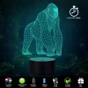 Gorilla Lamp,3D Illusion LED