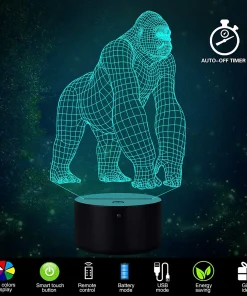 Gorilla Lamp,3D Illusion LED